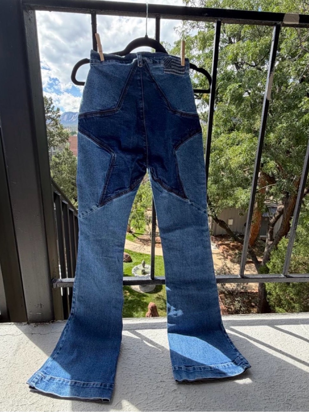 Revice Denim Star Two-Toned Venus Flare Jeans